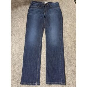 Carhartt Force Jeans Mens 34x34 Blue Relaxed Fit Tapered Denim Pants BD4945-M
